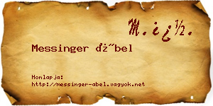 Messinger Ábel névjegykártya